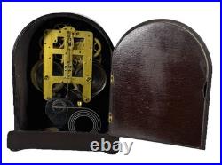 Antique Seth Thomas Round Top Mantle Clock Chime Beehive Fully Serviced