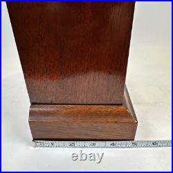 Antique Seth Thomas Round Top Tombstone Clock Runs, Chimes, Withkey, Inlay