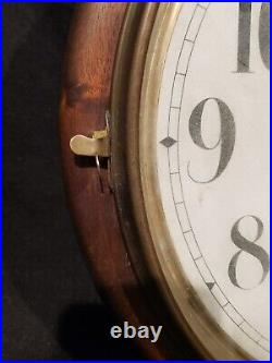 Antique Seth Thomas Round Wall Clock late 1800's early 1900s