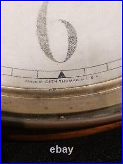Antique Seth Thomas Round Wall Clock late 1800's early 1900s