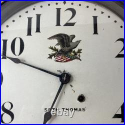 Antique Seth Thomas Round Wood Gallery Clock Parts