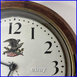 Antique Seth Thomas Round Wood Gallery Clock Parts