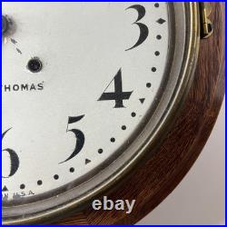 Antique Seth Thomas Round Wood Gallery Clock Parts