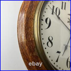 Antique Seth Thomas Round Wood Gallery Clock Parts