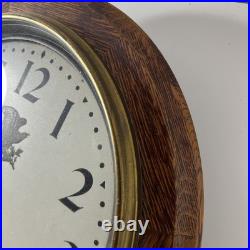 Antique Seth Thomas Round Wood Gallery Clock Parts