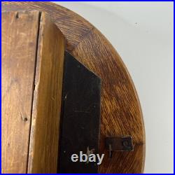 Antique Seth Thomas Round Wood Gallery Clock Parts