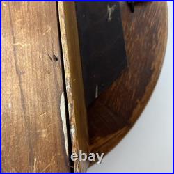 Antique Seth Thomas Round Wood Gallery Clock Parts