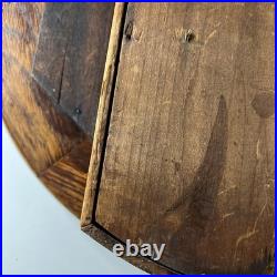 Antique Seth Thomas Round Wood Gallery Clock Parts
