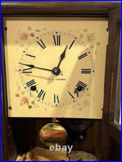 Antique Seth Thomas Salem Mantle Clock Mahogany Finish Mid To Late 1800s