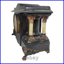 Antique Seth Thomas Shasta Adamantine Mantel Clock 7x17 Marbled