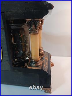 Antique Seth Thomas Shasta Style Adamantine Mantle Clock Working Condition