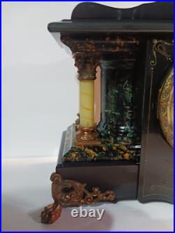 Antique Seth Thomas Shasta Style Adamantine Mantle Clock Working Condition