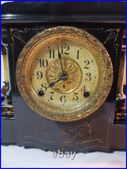 Antique Seth Thomas Shasta Style Adamantine Mantle Clock Working Condition