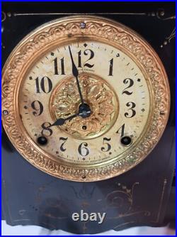 Antique Seth Thomas Shasta Style Adamantine Mantle Clock Working Condition