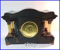 Antique Seth Thomas Shasta Style Adamantine Mantle Clock Working Condition