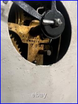 Antique Seth Thomas Shelf Mantel Clock c. 1880 Plymouth Conn Brass Movement AS IS