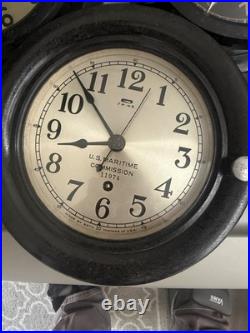 Antique Seth Thomas Ship Clock early ww2 dec 1942 RARE EXCELLENT CONDITION
