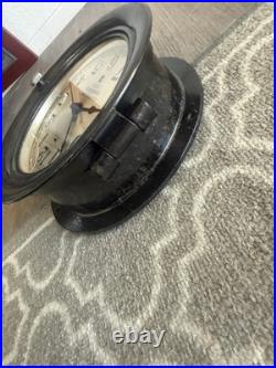 Antique Seth Thomas Ship Clock early ww2 dec 1942 RARE EXCELLENT CONDITION