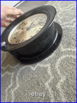 Antique Seth Thomas Ship Clock early ww2 dec 1942 RARE EXCELLENT CONDITION