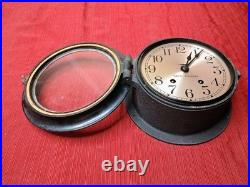 Antique Seth Thomas Ship's Bell Clock 1921 US Maritime TESTED WORKS NO KEY