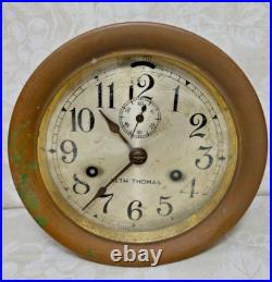 Antique Seth Thomas Ship's Bell Clock Running & Striking
