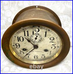 Antique Seth Thomas Ship's Bell Clock Running & Striking