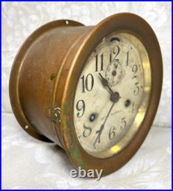 Antique Seth Thomas Ship's Bell Clock Running & Striking