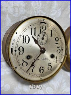 Antique Seth Thomas Ship's Bell Clock Running & Striking Antique Seth Thomas Ship's Bell Clock Running & Striking