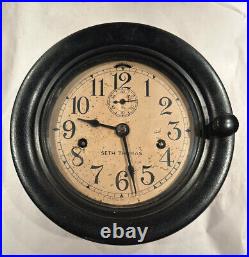 Antique Seth Thomas Ship's/Engine Room Clock
