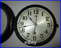 Antique Seth Thomas Ship's Time Clock Maritime