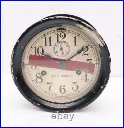 Antique Seth Thomas Ships Clock Radio Room NOT Running Vintage Nautical