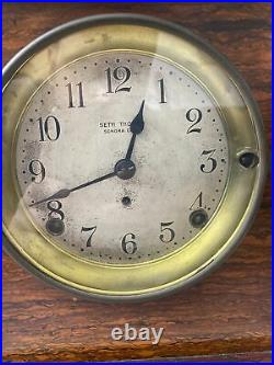 Antique Seth Thomas Sonora 4 Bell Chime Mantel Clock