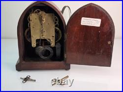 Antique Seth Thomas Sonora Chime Mantel Clock w Mayland Chime Rods Original Keys