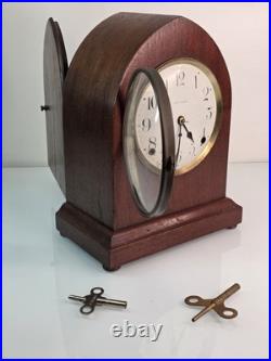 Antique Seth Thomas Sonora Chime Mantel Clock w Mayland Chime Rods Original Keys