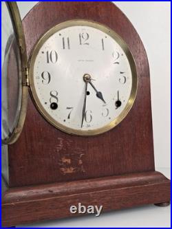 Antique Seth Thomas Sonora Chime Mantel Clock w Mayland Chime Rods Original Keys