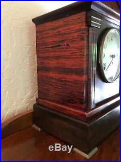 Antique Seth Thomas Sonora No. 5 Chiming Shelf or Mantel Clock Adamantine 90D