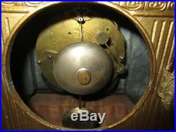 Antique Seth Thomas & Sons Figural Clock 8-day, Time And Bell Strike, Key-wind