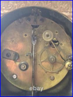 Antique Seth Thomas & Sons Orio Figural Clock 1870s Bronze Sculpture Works