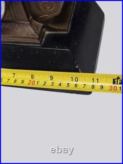 Antique Seth Thomas & Sons Orio Figural Clock 1870s Bronze Sculpture Works