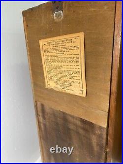 Antique Seth Thomas Square Regulator Oak Wall Clock 14 Long and 20.5 Tall