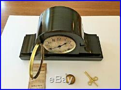 Antique Seth Thomas Tambour Adamantine Style Mantle Clock Working 1920