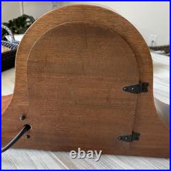 Antique Seth Thomas Tambour Mantel Chiming Clock Case c. 1910s USA Vintage