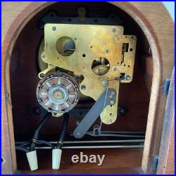 Antique Seth Thomas Tambour Mantel Chiming Clock Case c. 1910s USA Vintage