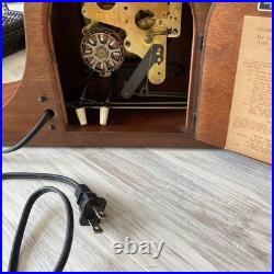 Antique Seth Thomas Tambour Mantel Chiming Clock Case c. 1910s USA Vintage