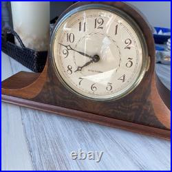 Antique Seth Thomas Tambour Mantel Chiming Clock Case c. 1910s USA Vintage