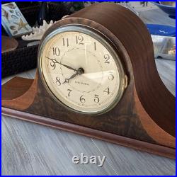 Antique Seth Thomas Tambour Mantel Chiming Clock Case c. 1910s USA Vintage