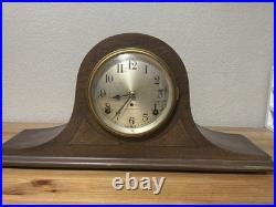 Antique Seth Thomas Tambour Mantel Clock Serviced Runs Chimes Key Wind USA