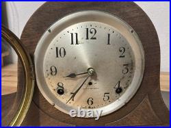 Antique Seth Thomas Tambour Mantel Clock Serviced Runs Chimes Key Wind USA