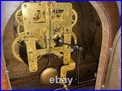 Antique Seth Thomas Tambour Mantel Clock Serviced Runs Chimes Key Wind USA