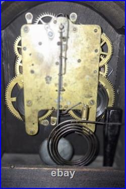 Antique Seth Thomas Tambour Mantel Clock Working & Keeps Time